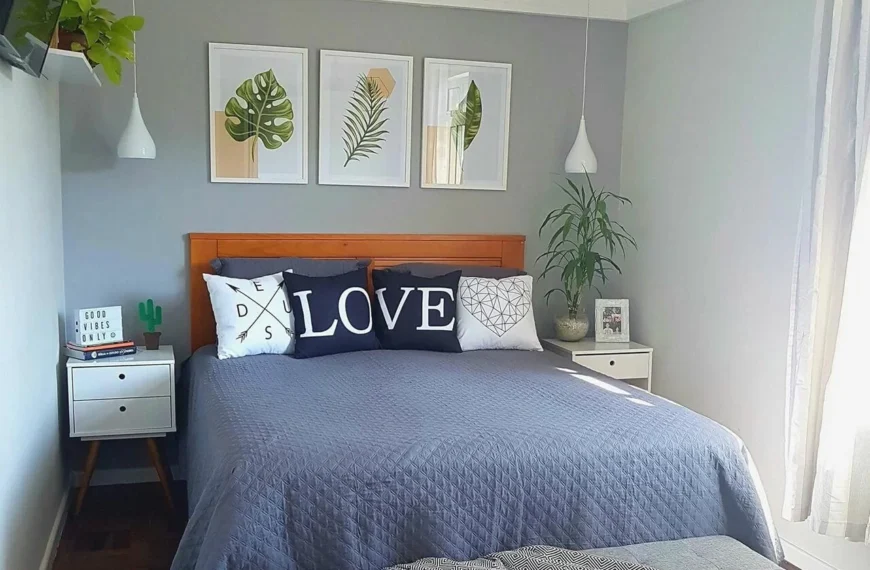 Como decorar um quarto pequeno de casal